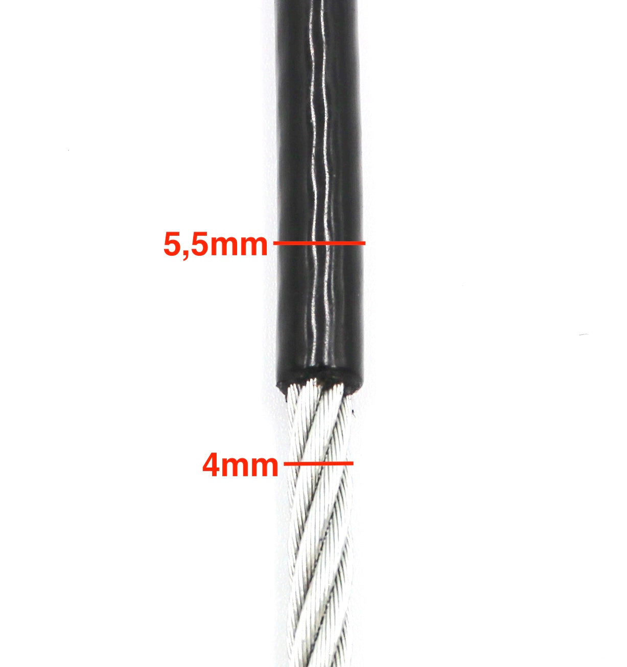 Taljalaitteen vaijeri 5 mm – 100m rulla