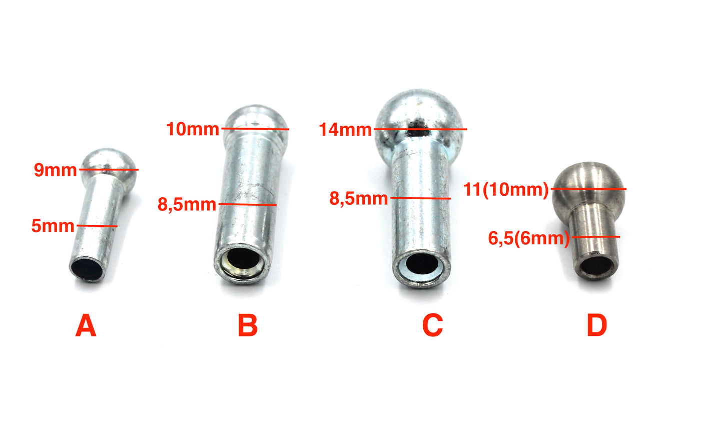 Pallopääte, erilaisia