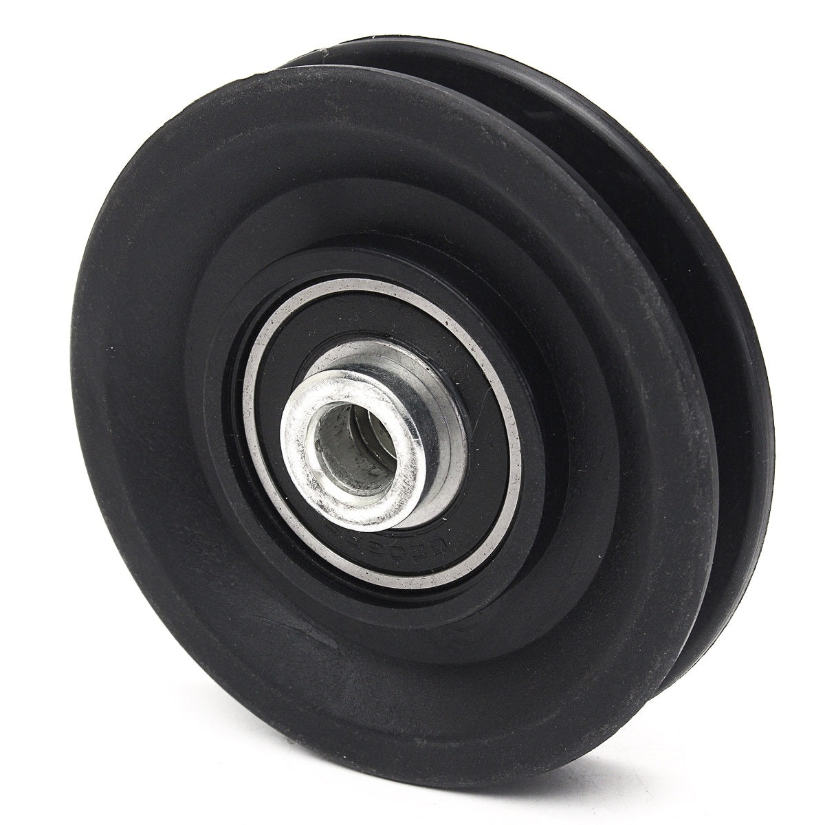 Taljapyörä 160 mm kuulalaakeroitu PA-muovista, 10 mm kiinnitys