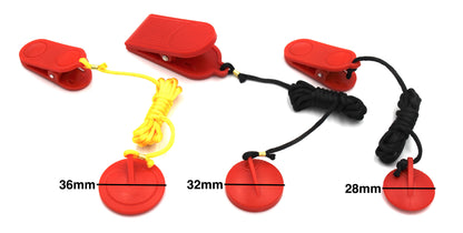 Juoksumaton hätäpysäytysavain magneetilla 28mm
